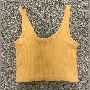 urban outfitters yellow out from under crop tank top size S